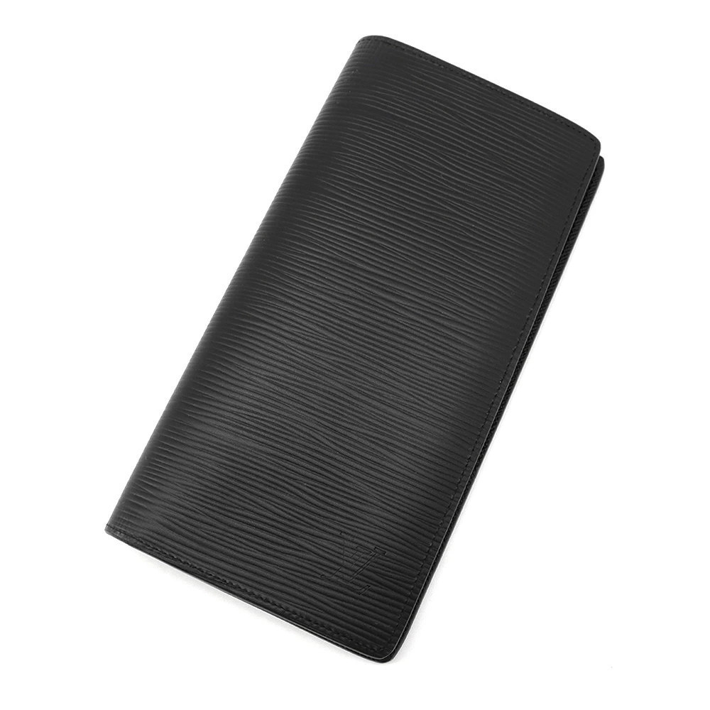 Louis Vuitton Epi Leather Long Wallet Portefeuille Brazza Black